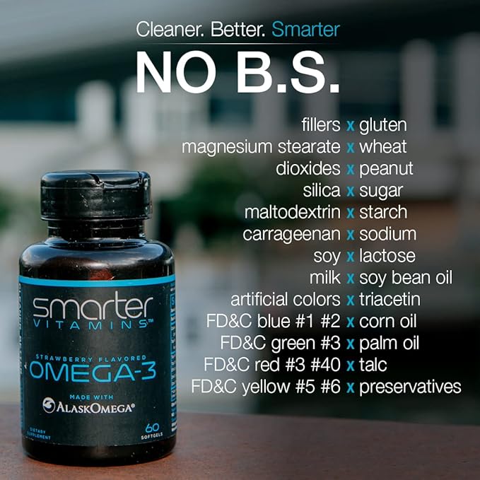 (2 Pack) Smarter Omega 3 Fish 2000mg, Potent OMEGA3, Joint