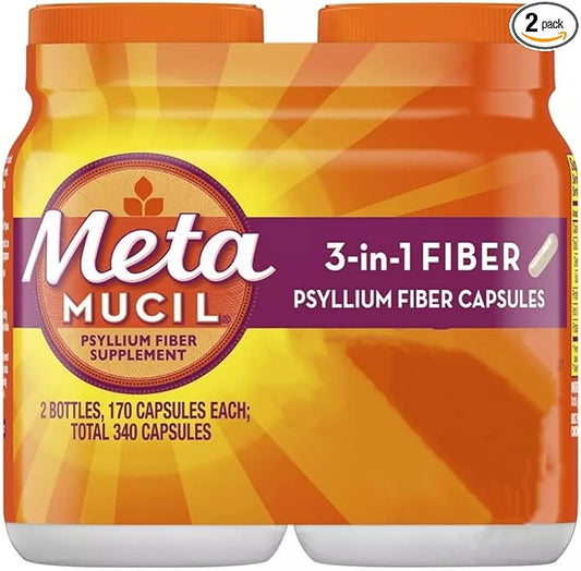 Metamucil Fiber Therapy for Regularity, Fiber 170 Count 2)