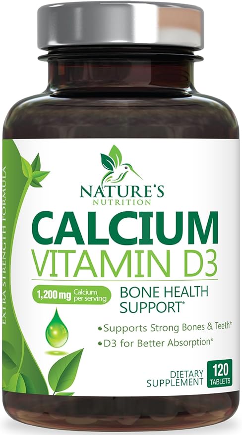 Calcium 1200 mg Plus Vitamin D3, 120 Tablets