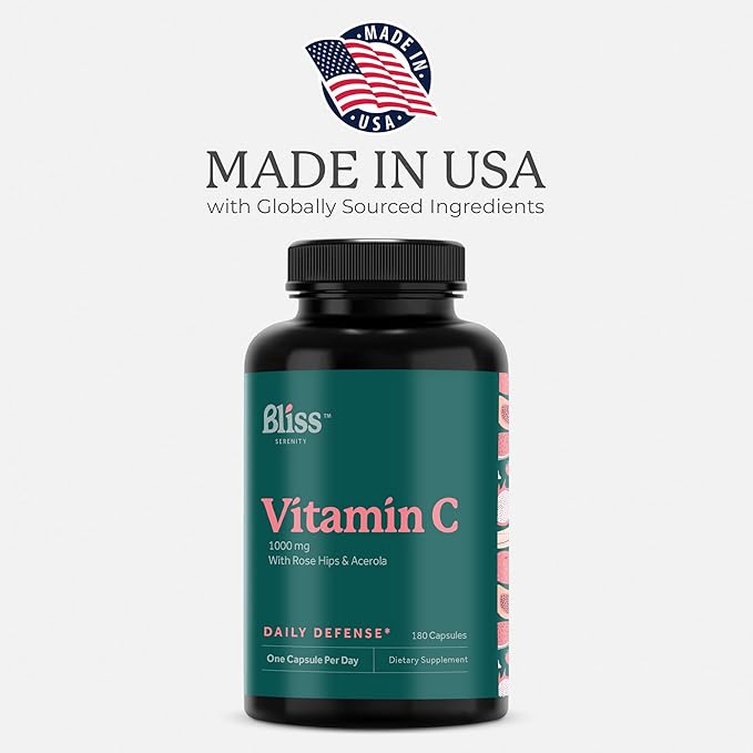 Vitamin C 1000mg 180 VegCaps.