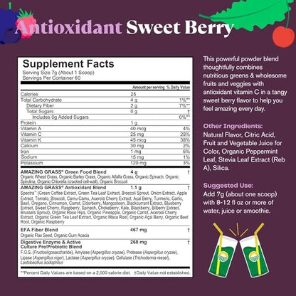 Amazing Grass Greens Superfood Antioxidant: Greens 60 Servings