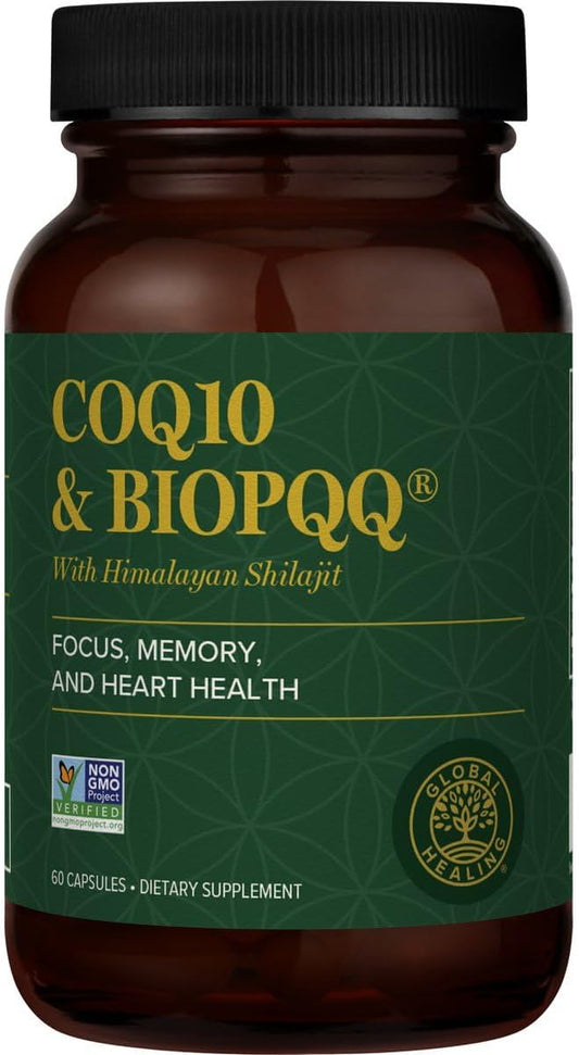 Global Healing Center CoQ10 & BioPQQ 150mg, 60 60 Capsules