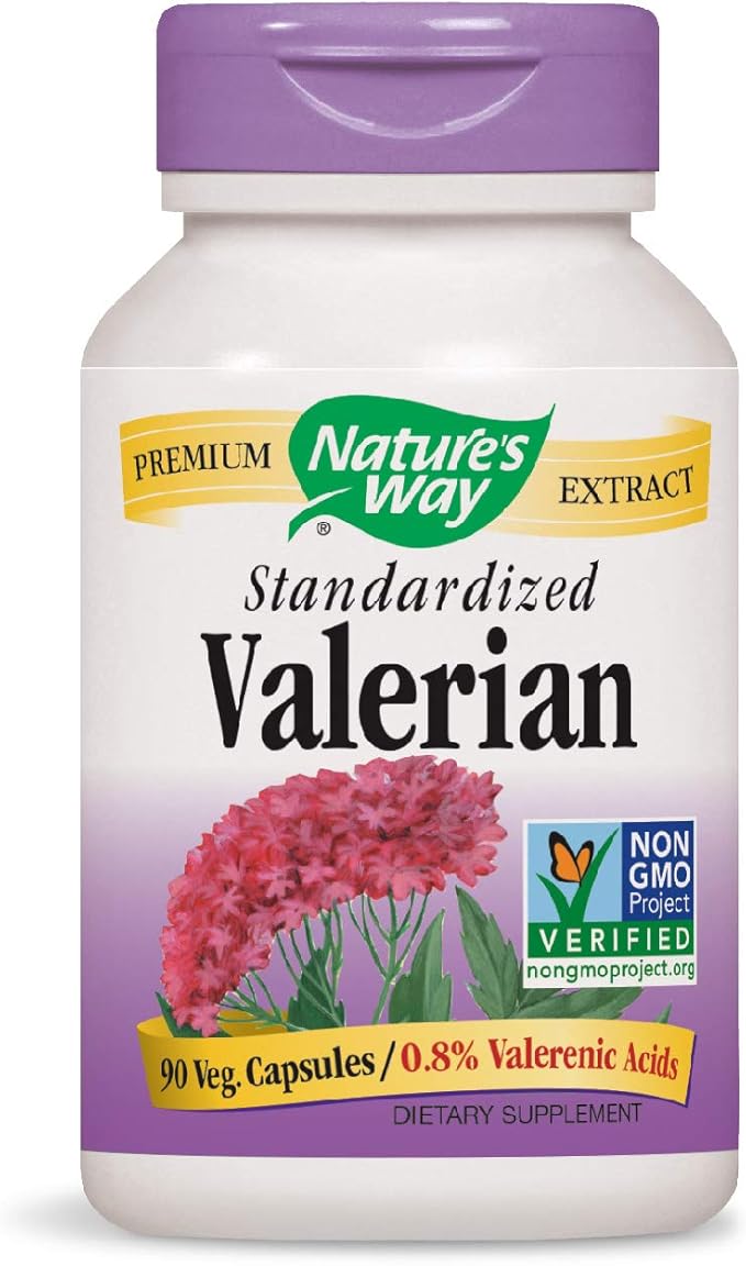 Nature's Way Valerian Premium Extract 220 mg 2-capsule Serving 90 Capsules (2 Pack)