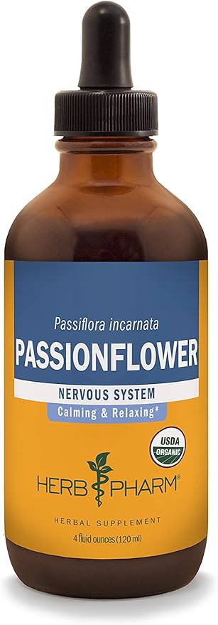 Herb Pharm Certified Organic Passionflower Liquid Extract 4 Fl