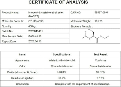 GlyNAC-ET NAC Supplement N-Acetyl Cysteine Ethyl Ester 20x More (60 Capsules)