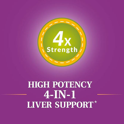 Milk Thistle Complex, 4-in-1 Liver Support, 30:1 Milk 80% Silymarin, 60 Vegetarian