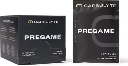 Pregame | Prevent Feeling Awful After Drinking | Alcohol Aid and Liver Health | with Dihydromyricetin DHM, N-Acetyl Cysteine NAC, Milk Thistle | Box of 14 Packets (56 Capsules)