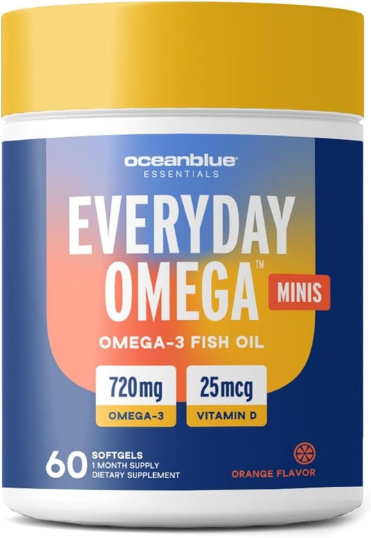 Oceanblue Essentials Everyday Omega Minis – 60ct – D3 – 1 Month