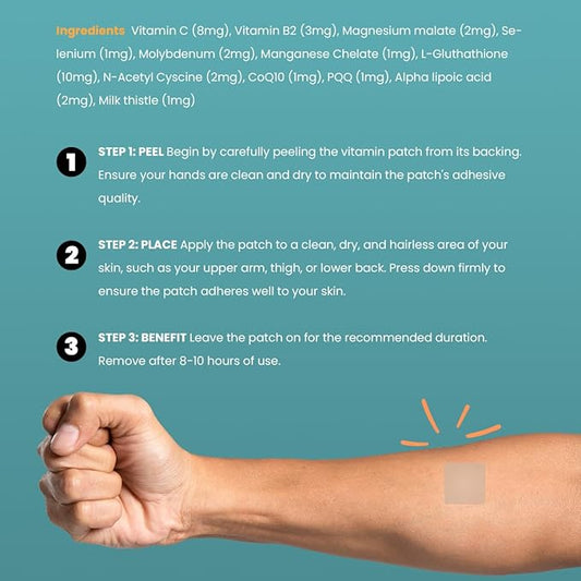 Glutathione Plus Daily Patch 8-10 Hours (42 Day)