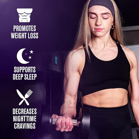 Jacked Factory Lean PM Night Time Fat Burner, Sleep Aid Supplement, & Appetite Suppressant for Men and Women - 120 Stimulant-Free Veggie Weight Loss Diet Pills