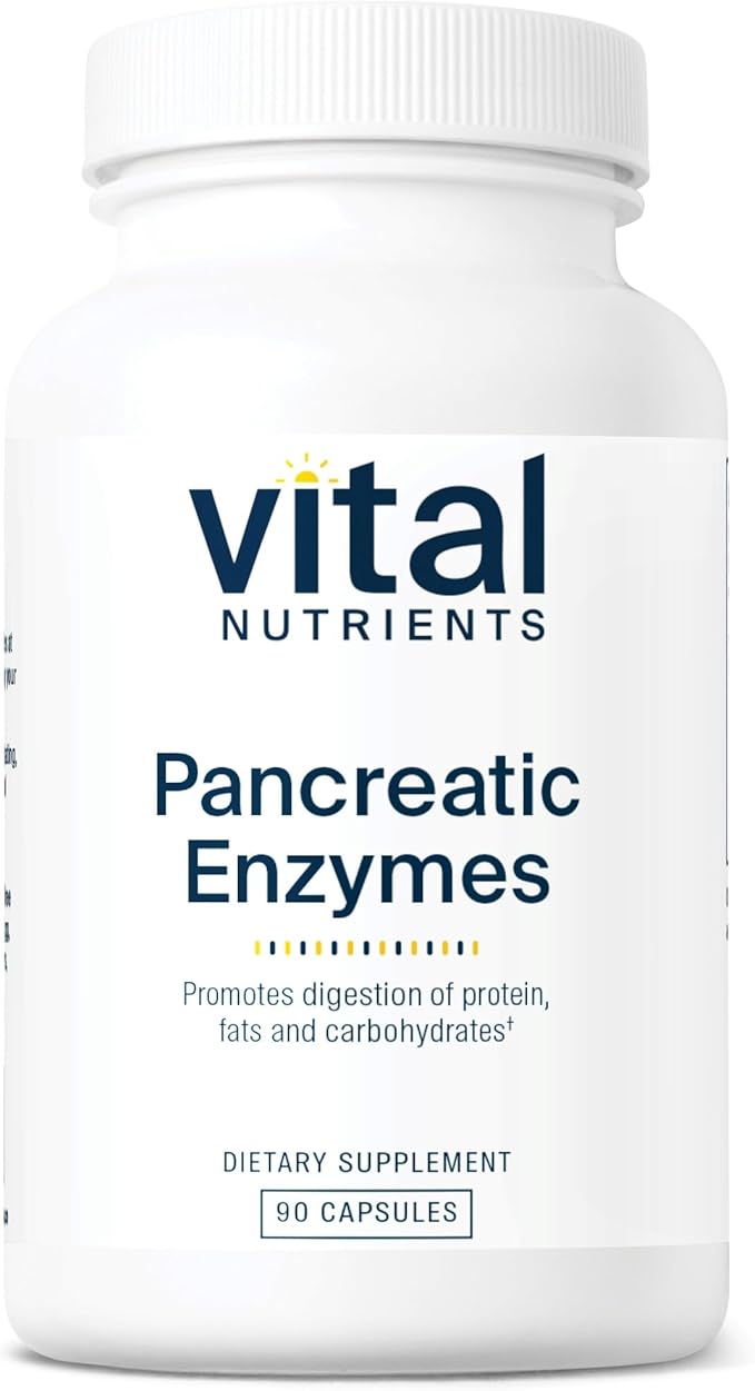 Vital Nutrients Pancreatic Enzymes 1000mg (Full Strength) 90 Capsules