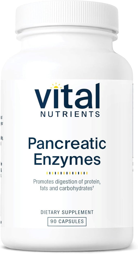 Vital Nutrients Pancreatic Enzymes 1000mg (Full Strength) 90 Capsules