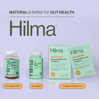Hilma Prebiotic Fiber Gummies – Daily Fiber Supplement, Gummies for Adults – Supports Gut Health for Women & Promotes Regularity – Citrus & Berry Natural Flavor – FSA Eligible, 60 Count