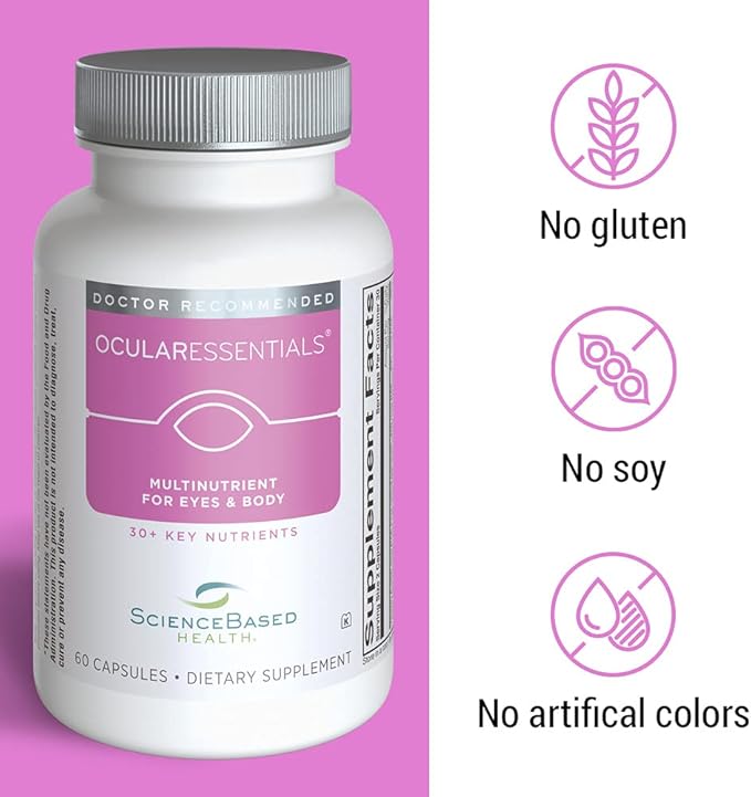 ScienceBased Health OcularEssentials Whole Body Formula 30 Key 60 Capsules