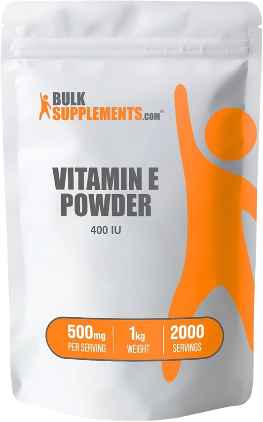 BulkSupplements.com Vitamin E 400 IU Powder 500mg per 1kg (2.2 (2.2 lbs) 1)
