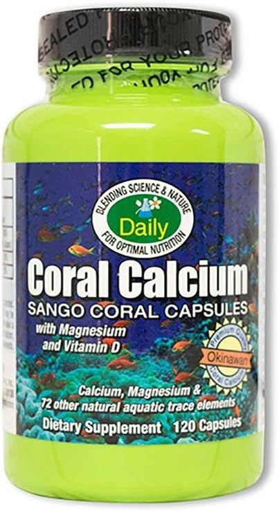 Daily Manufacturing Coral Calcium, Magnesium & D3 (Plus 73 Other 120 Vegetarian
