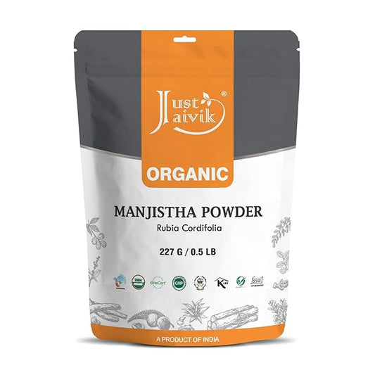 Just Jaivik 100% Organic Manjistha Powder 227 gms 1/2 LB 08 Oz