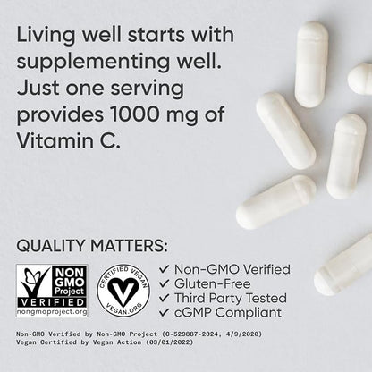 Sports Research High Potency Vitamin C Supplement 1000mg, 240 240 Count
