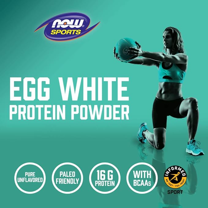 NOW Sports Nutrition, Egg White Protein, 16 g 5-Pound