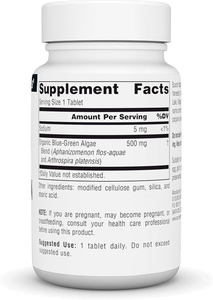 Source Naturals Blue-Green Algae from Klamath Lake* - 500 mg - 50 Tablets
