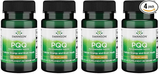 Swanson Pqq Pyrroloquinoline Quinone 20 mg 30 Veg Caps 4 Pack
