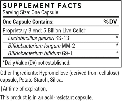 THORNE FloraMend Prime Probiotic - Shelf Stable and Stomach Acid-Resistant Probiotic Blend - 30 Capsules