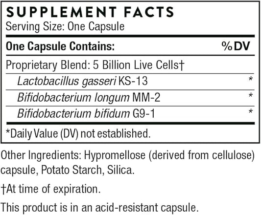 THORNE FloraMend Prime Probiotic - Shelf Stable and Stomach Acid-Resistant Probiotic Blend - 30 Capsules