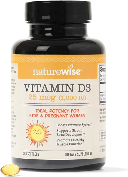 NatureWise Vitamin D3 1000iu (25 mcg) 200 Count