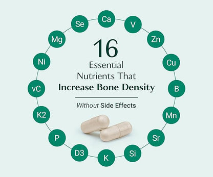 ALGAECAL Plus - Organic Red Algae Calcium Supplement for Women, Vitamin K2 (100mg), Vitamin D3 (1600 IU), Magnesium (350mg) & Trace Minerals, for Improved Bone Strength, Easy to Swallow, 120 Veg Caps