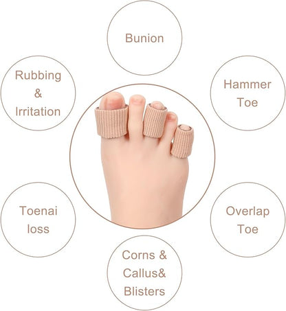 10 Pack 3 Size Toe Tubes, (3 Size,