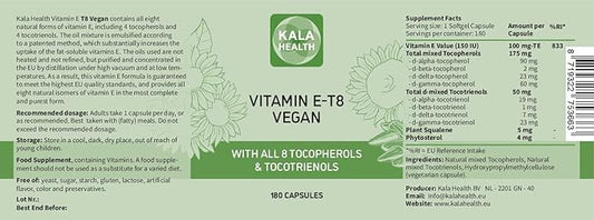 Kala Health Unique Vegan Formula 8 Tocopherols