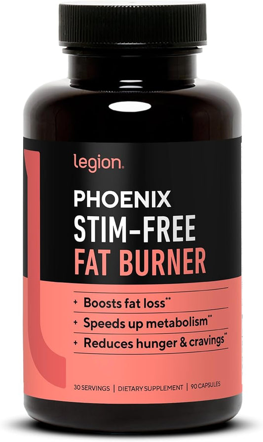 Legion Phoenix Thermogenic Fat Burners & Weight Loss Pills - 30 Serv, 90 Capsules