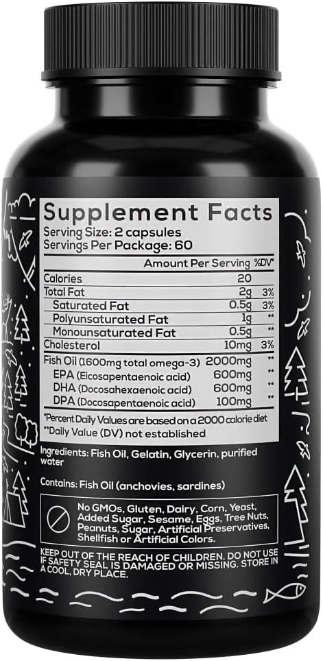 Wild Foods Omega 3 Fish Oil 120 Capsules (3 pk)
