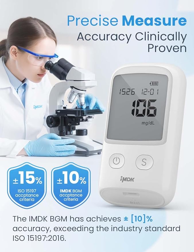IMDK GLU-T1 Blood Glucose Test Strips 100 Count)