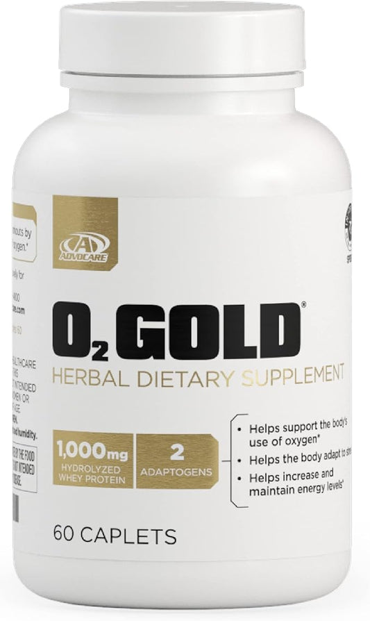 AdvoCare O2 Gold Herbal Dietary Supplement 60 Caplets