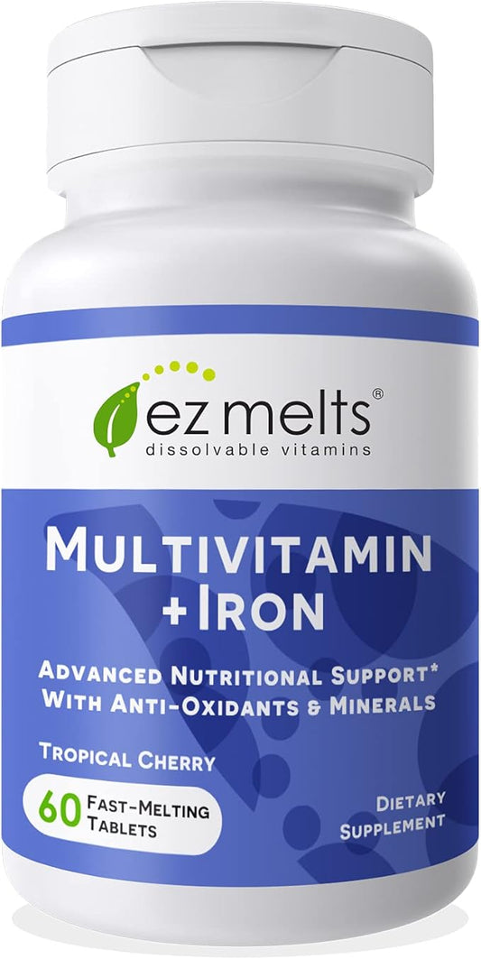 EZ Melts Dissolvable Multivitamin with Iron 1-Month Supply