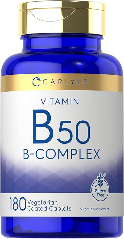 Carlyle Vitamin B50 Complex 180 Caplets