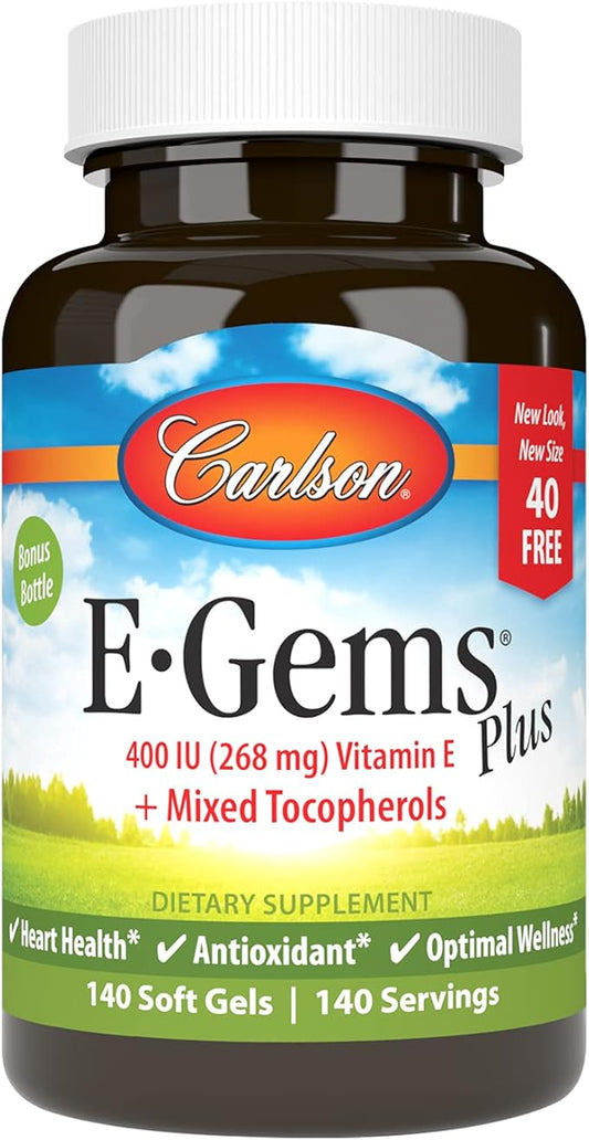 Carlson - E-Gems Plus, 400 IU (268 mg), 140 Soft