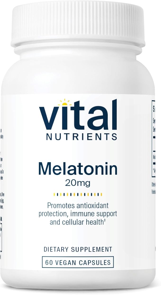 Vital Nutrients Melatonin 20mg 60 Capsules