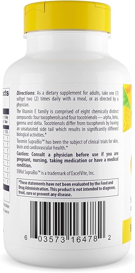 Healthy Origins Tocomin SupraBio (Tocotrienols), 50 mg 150 Softgels