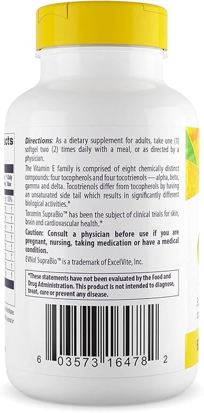 Healthy Origins Tocomin SupraBio (Tocotrienols), 50 mg 150 Softgels