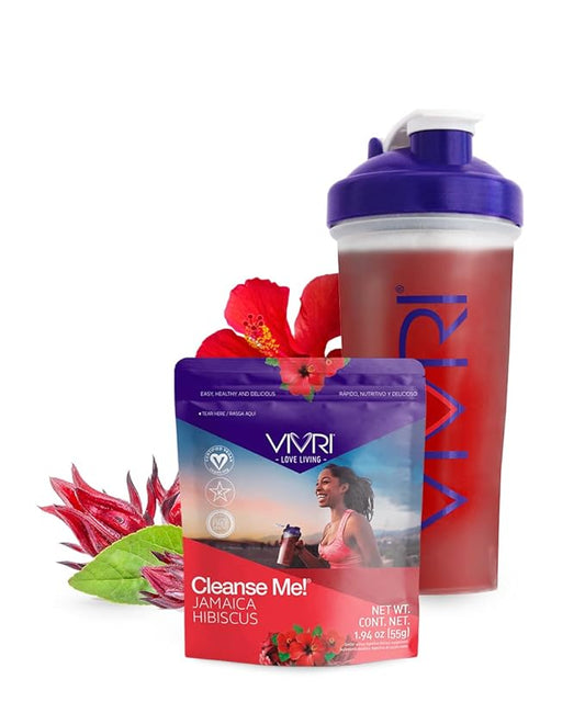 VIVRI Cleanse Me! Jamaica Hibiscus Flavor 10 Servings 3g Fiber