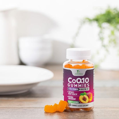 CoQ10 100mg Gummies Q10 Supplement, CoQ10 Gummies Q10 Gummy 30 Count Q10 Vitamins