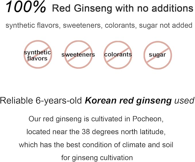Pocheon 240g(8.5oz), 100% Pure Korean 6Years 70% Solid