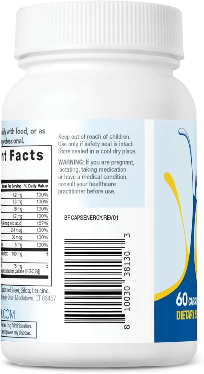 Bariatric Fusion B Vitamins for Energy Support 70mg Natural 60 Count