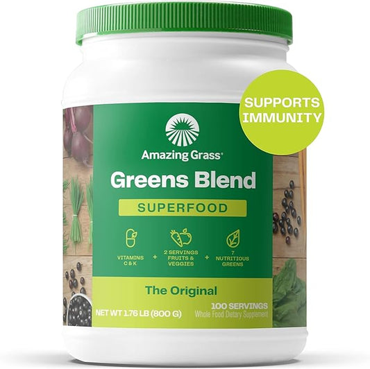 Amazing Grass Greens Superfood Powder: Greens 100 Servings