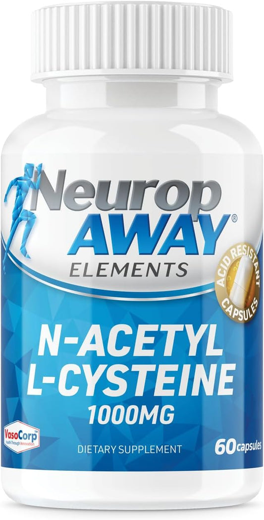 NeuropAWAY Elements N-Acetyl L-Cysteine 1000mg 60ct (60 1000mg 1000mg Capsules