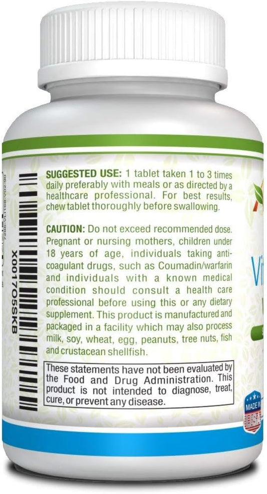 Athena - Vitamin D3 2000IU K2 (MK7) (MK7) - 90 Chewable