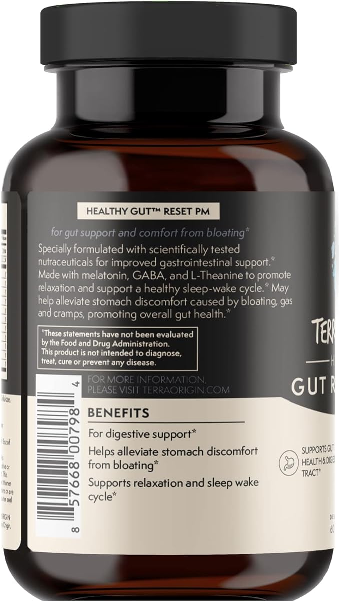 TERRA ORIGIN Healthy Gut Reset PM 60 Veggie