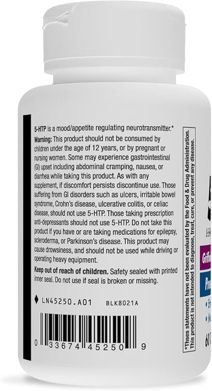 Nature's Way 5-HTP, Calms Nerves and L-5-Hydroxytryptophan, Vitamins B6 & 50 mg 60 Count